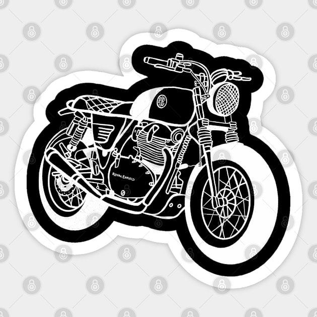 Interceptor royal enfield motorbikes old motorbikes vintage Sticker by Tropical Blood